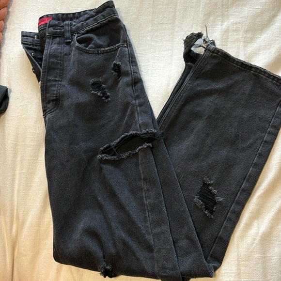 Black signatures distressed jeans - Picture 1 of 4